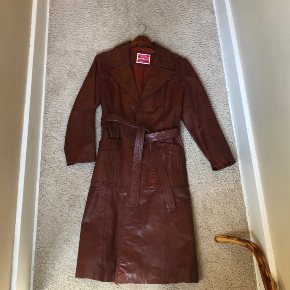 Vintage 100% Genuine Red Leather Ms Pioneer Jacket